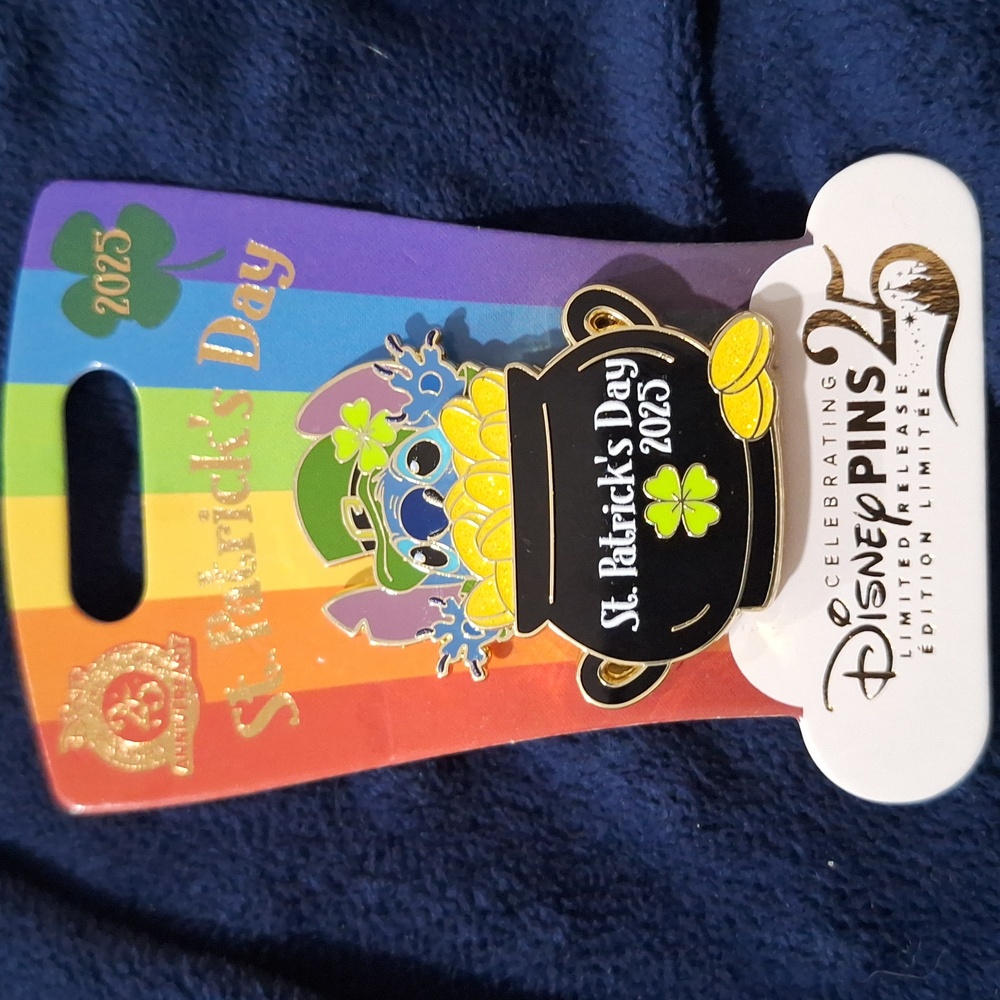Disney Authentic Trading Pin Stitch St. Partick's Day 2025 LR